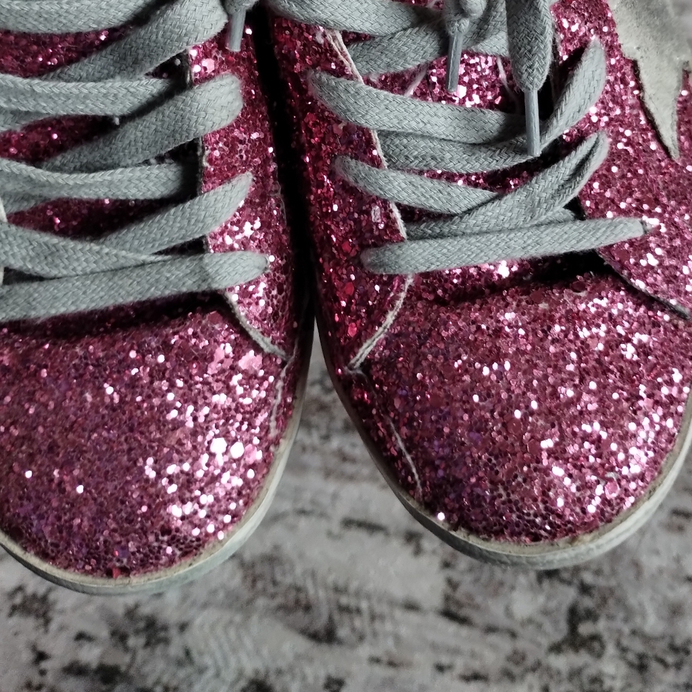 Golden Goose Pink Glitter Sneakers 5.5 - Picture 12 of 13